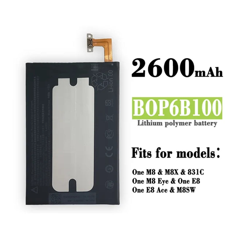 Replacement Battery for HTC One M8 M8x, B0P6B100 Replacement Battery for HTC One M8 M8x, B0P6B100